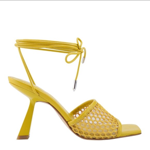 Marc Fisher LTD - Dallyn Heeled Sandal - Gold/Yellow - Size 8.5 - Good Condition - Picture 3 of 10